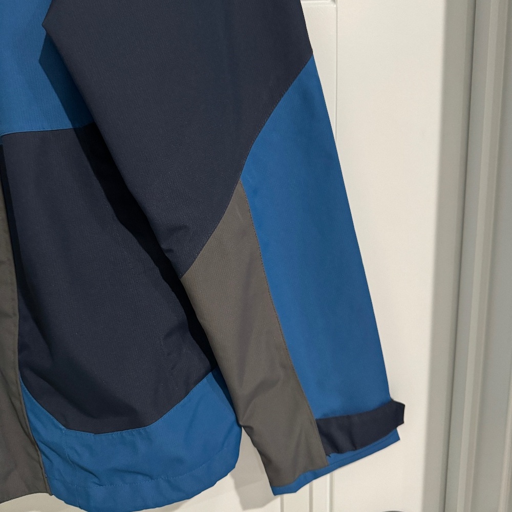 LANDS END Waterproof Squall Rain Coat M Blue Mesh Lining Jacket - Picture 9 of 13